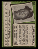 1971 Topps #503 Gates Brown Ex-Mint  ID: 458069