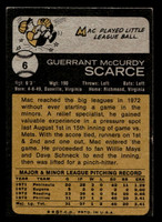 1973 Topps #6 Mac Scarce Very Good RC Rookie  ID: 458820