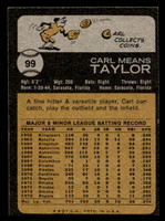 1973 Topps #99 Carl Taylor Ex-Mint  ID: 459280