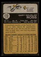 1973 Topps #112 Gary Ross Ex-Mint  ID: 459342