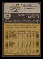 1973 Topps #192 Pat Jarvis Near Mint  ID: 459713