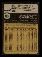 1973 Topps #195 Clay Carroll Near Mint  ID: 459725