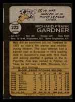 1973 Topps #222 Rob Gardner Near Mint  ID: 459853