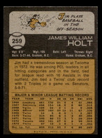 1973 Topps #259 Jim Holt Ex-Mint  ID: 460009