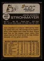 1973 Topps #457 John Strohmayer Excellent+  ID: 460910