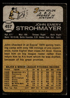 1973 Topps #457 John Strohmayer Excellent+  ID: 460911