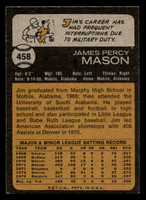 1973 Topps #458 Jim Mason Near Mint  ID: 460914