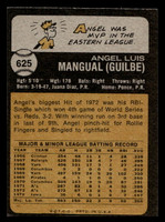 1973 Topps #625 Angel Mangual Very Good High # 