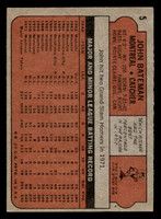 1972 Topps #5 John Bateman Ex-Mint  ID: 461877