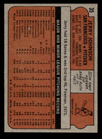 1972 Topps #35 Jerry Johnson Near Mint+  ID: 461950