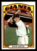 1972 Topps #295 Dick Dietz Near Mint+  #*sku37179w