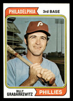 1974 Topps #214 Billy Grabarkewitz Ex-Mint 