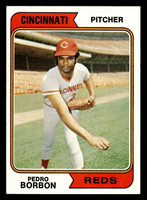 1974 Topps #410 Pedro Borbon Near Mint+  ID: 464364