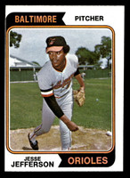 1974 Topps #509 Jesse Jefferson Ex-Mint  ID: 464688