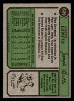1974 Topps #639 Joe Lovitto Ex-Mint  ID: 465152