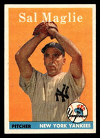 1958 Topps #43 Sal Maglie UER Excellent+  ID: 465829