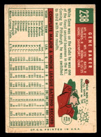 1959 Topps #238 Gene Baker Excellent  ID: 466956