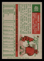 1959 Topps #481 Charlie Maxwell Excellent  ID: 467217
