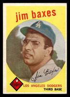 1959 Topps #547 Jim Baxes Ex-Mint RC Rookie 