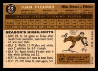 1960 Topps #59 Juan Pizarro Excellent  ID: 467553