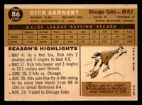 1960 Topps #86 Dick Gernert Excellent+  ID: 467592