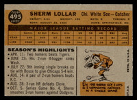 1960 Topps #495 Sherm Lollar Excellent+  ID: 468080