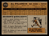 1960 Topps #498 Al Pilarcik Excellent  ID: 468087