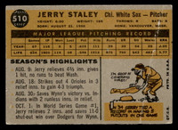 1960 Topps #510 Jerry Staley G-VG 