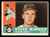 1960 Topps #514 Steve Barber Very Good RC Rookie 
