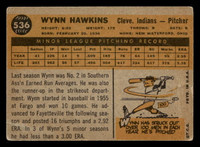 1960 Topps #536 Wynn Hawkins G-VG RC Rookie  ID: 468185