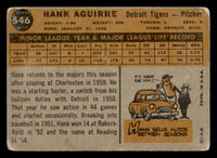 1960 Topps #546 Hank Aguirre G-VG  ID: 468215