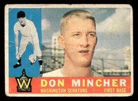 1960 Topps #548 Don Mincher Good RC Rookie 