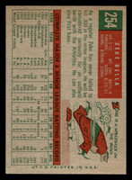 1959 Topps #254 Zeke Bella Ex-Mint RC Rookie  ID: 468358