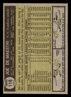 1961 Topps #116 Joe DeMaestri Ex-Mint  ID: 469387