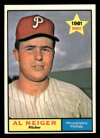 1961 Topps #202 Al Neiger UER Near Mint RC Rookie  ID: 469496