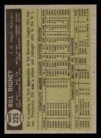 1961 Topps #225 Bill Rigney MG Excellent+  ID: 469556