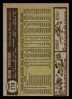 1961 Topps #270 Bob Friend Near Mint  ID: 469684