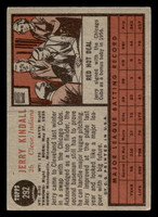 1962 Topps #292 Jerry Kindall Very Good  ID: 470581