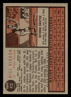 1962 Topps #415 Bill Virdon Excellent+  ID: 470852