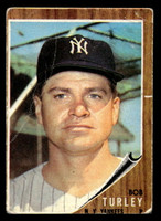 1962 Topps #589 Bob Turley UER Good 