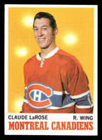 1970-71 Topps #56 Claude Larose Excellent+ Writing On Back 