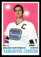 1970-71 Topps #117 Orland Kurtenbach Excellent+ Writing On Back 