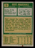 1971-72 Topps #73 Bert Marshall Excellent+  ID: 474114