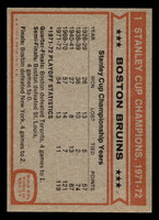 1972-73 Topps #1 Boston Bruins World Champions Excellent+ 