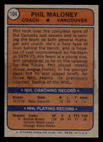 1974-75 Topps #104 Phil Maloney/ Near Mint+ RC Rookie 