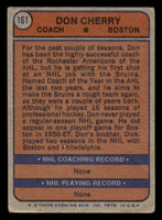1974-75 Topps #161 Don Cherry/ Good RC Rookie 