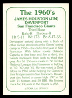 1978 TCMA The 1960's I #131 Jim Davenport Near Mint Auto Signed 