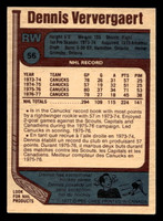 1977-78 O-Pee-Chee #56 Dennis Ververgaert Ex-Mint 