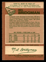1978-79 O-Pee-Chee #26 Mel Bridgman Ex-Mint Miscut 