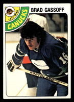 1978-79 O-Pee-Chee #388 Brad Gassoff Very Good RC Rookie OPC 